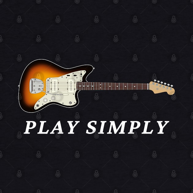 Play Simply Offset Style Electric Guitar Sunburst Color by nightsworthy